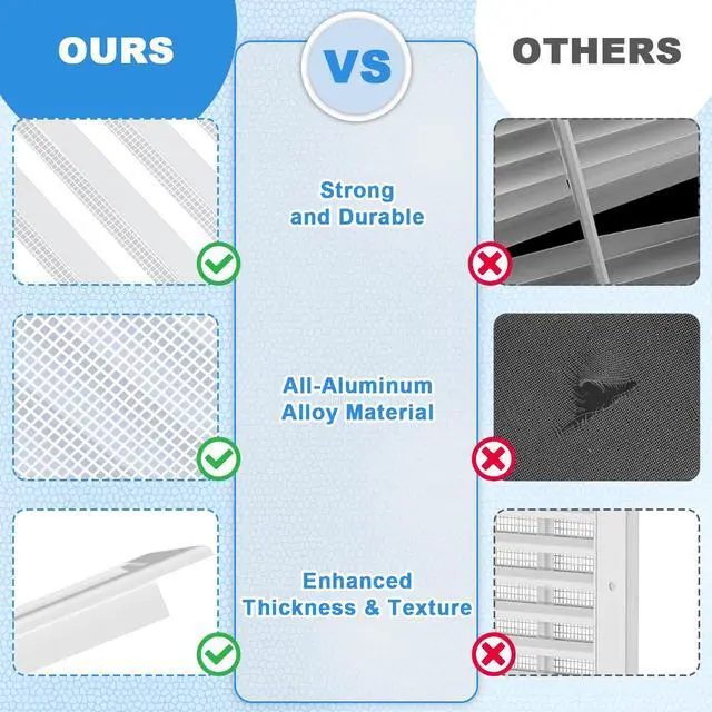 Alt view image 3 of 7 - 12" x 18" Aluminum Alloy Gable Vent, Never Rust Gable Vents for Shed, Reducing Indoor Temperature - Ideal for Wall, Attic, Shed, Door, and Shipping Container, Vent Opening: 10" x 16"