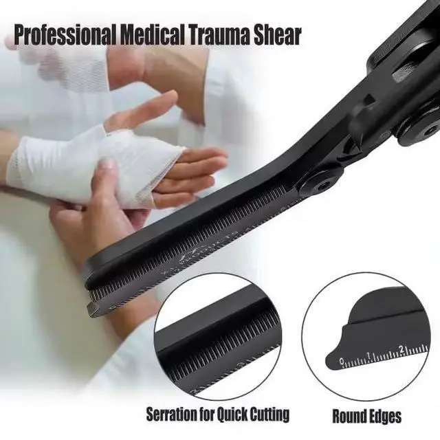 Alt view image 3 of 6 - Multifunctional Foldable Trauma Shears With Holster Perfect For EMTs