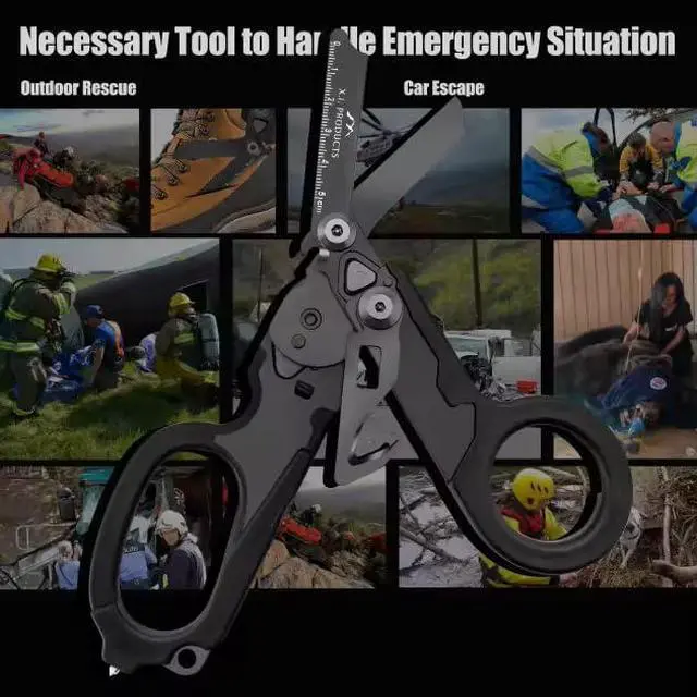 Alt view image 5 of 6 - Multifunctional Foldable Trauma Shears With Holster Perfect For EMTs