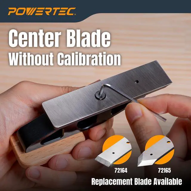 Alt view image 7 of 7 - Chisel Plane with Flat Blade Compact Edge Trimming Tool for Woodworking, Plug Trimming, Joinery Cleanup Includes Wrench (72162)