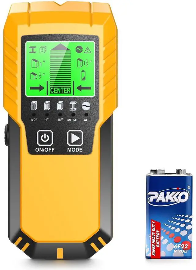Main image of Stud Finder Wall Scanner Detector with Wood Metal AC Wire Detection | 5 in 1 Beam Finder with LCD Display, Edge and Center Detection for Wood, Metal, Live AC Wire, Drywall, Framing, Pipe & Joists