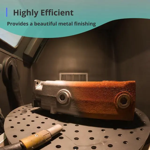 Alt view image 5 of 7 - 80 Grit Aluminum Oxide Blast Media for Sandblasting, 8 lb | Rust and Paint Removal, Mill Scale Removal, Metal Surface Preparation Before Painting, Coating or Refinishing