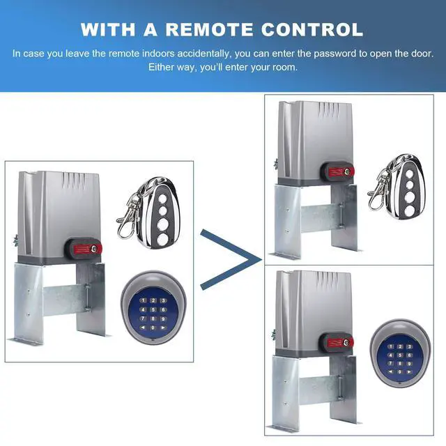 Alt view image 2 of 7 - Security Wireless Automatic Code Entry Gate Keypad Remote Operator Panel Control for Sliding Gate Opener Motor