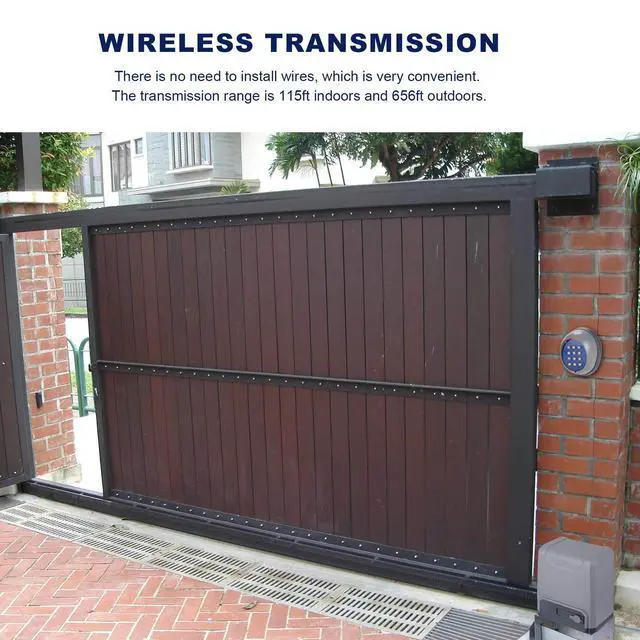 Alt view image 6 of 7 - Security Wireless Automatic Code Entry Gate Keypad Remote Operator Panel Control for Sliding Gate Opener Motor