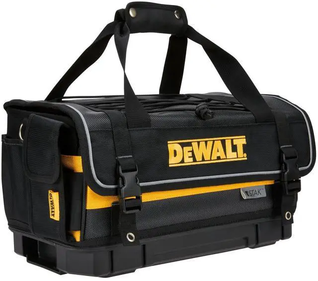 Main image of TSTAK Tool Bag, 16-inch Durable Tote with Tool Organizer and Hard Bottom (DWST17623)