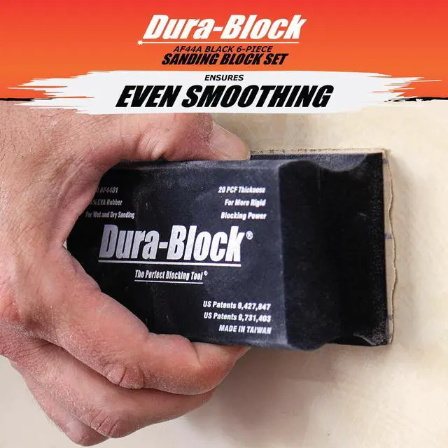 Alt view image 4 of 7 - Set 6pc - Flexible EVA Foam Wet or Dry Autobody Sanding Blocks Kit for Automotive Bodywork
