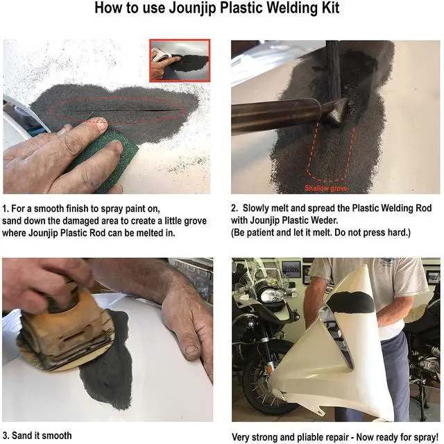 Alt view image 4 of 5 - Standard Plastic Welding Repair Kit UL-Certified Plastic Welder 80W | Repairs Car Bumpers, Kayaks, Plastic Tanks & Headlight Tabs; Includes 20 Welding Rods; Heats to 525°F