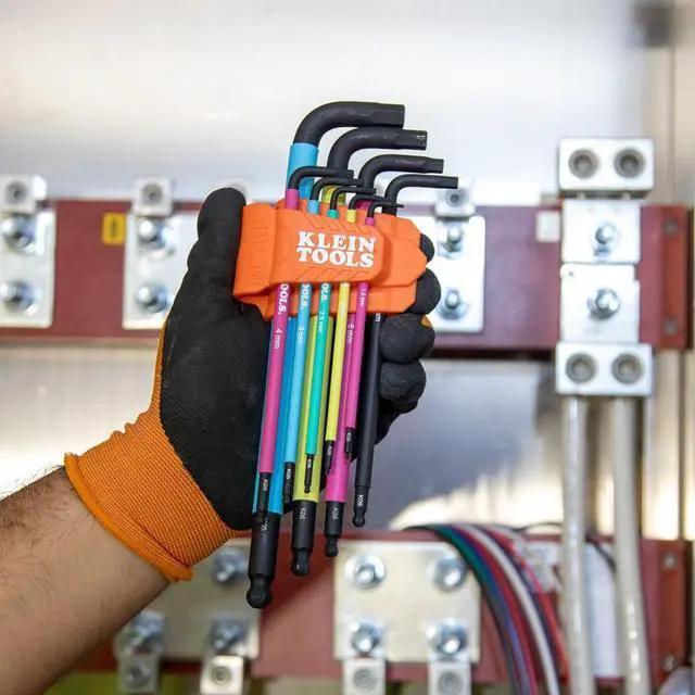 Alt view image 7 of 7 - BLS18 Hex Key Wrench Set, Color Coded, SAE and Metric, Heat-Treated, L-Style, Long Arm and Ball End, 1/16-Inch to 3/8-Inch and 1.5 mm to 10 mm, 18-Piece