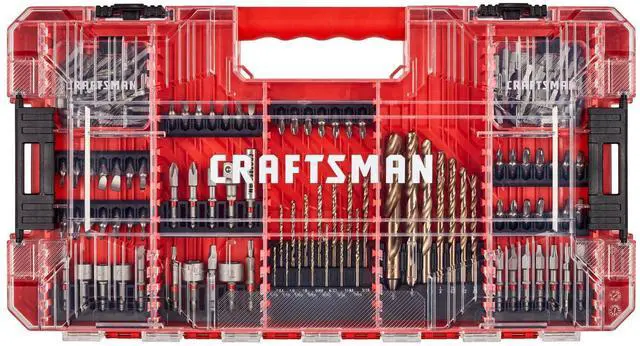 Main image of 140 Pc Impact Driver Bit Set, Steel, Black Oxide Coated Impact Drill Bit Set, Precision Machined Tips (CMAF140SET)