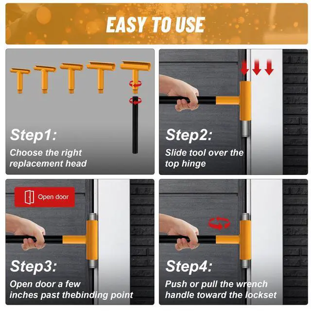 Alt view image 2 of 5 - Upgraded Hinge Gap Adjusting Wrench for Residential and Commercial, Door Hinge Adjustment Tool for Door Quick and Efficient Solutions, User-Friendly Adjustments Tools