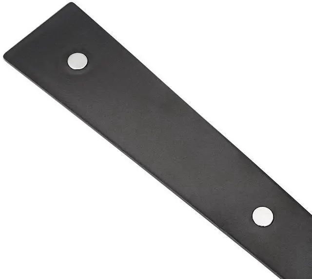 Alt view image 6 of 7 - Magnetic Decorative Garage Door Curb Appeal Faux Hinges Handles Hardware Kit Color Black