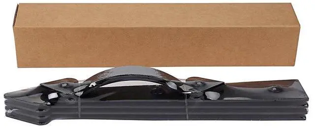 Alt view image 7 of 7 - Magnetic Decorative Garage Door Curb Appeal Faux Hinges Handles Hardware Kit Color Black