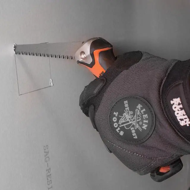 Alt view image 4 of 7 - 31737 Folding Jab Saw / Drywall Hand Saw with Lockback at 180 and 125 Degrees and Tether Hole
