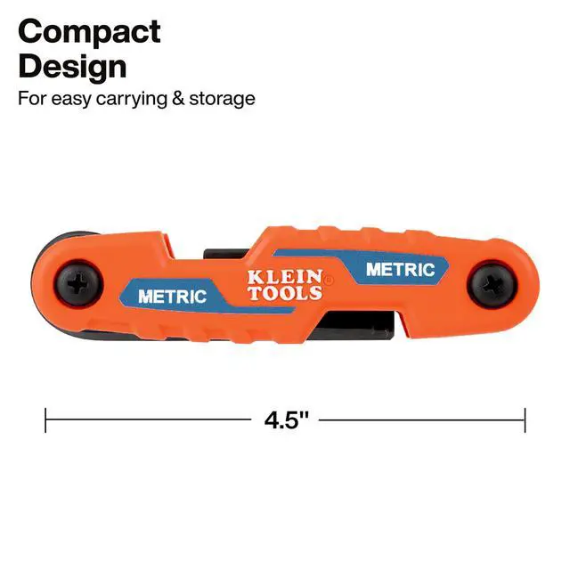 Alt view image 5 of 6 - 70543 3-Piece Compact Folding Hex Key Set, Metric, SAE, Torx Sizes, 25 Keys, Industrial Strength Heat Treated Alloy Steel