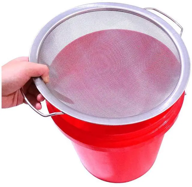 Main image of Fine Mesh Paint Strainer 60 Mesh Stainless Steel Paint Filter Emulsion Honey Funnel Filter Cover Fits 5 Gallon Paint Bucket Filter Tool Insert Strains (1 pc)
