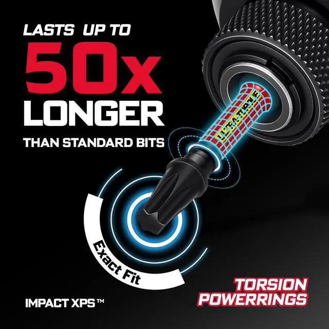 Alt view image 2 of 7 - Impact Torx Screwdriver Bits Set, 52Pcs Magnetic(T7-T40) S2 Steel 1/2/3/6 Long Extension Multi Star Driver Bits and 1Pc Bit Holder with Color Coded Base