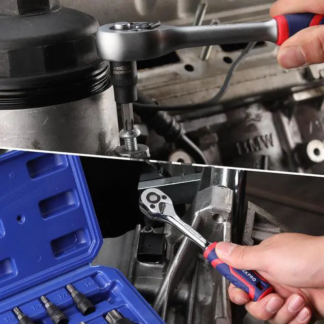Alt view image 6 of 7 - Torx Bit Socket Set, Premium S2 Bits & CR-V Sockets,13-Piece T8-T60