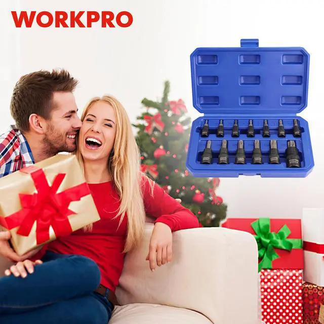 Alt view image 7 of 7 - Torx Bit Socket Set, Premium S2 Bits & CR-V Sockets,13-Piece T8-T60