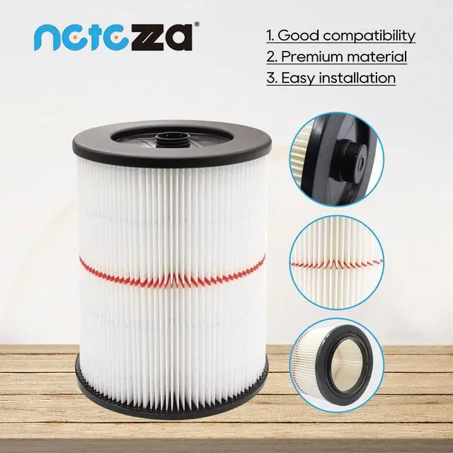 Alt view image 3 of 6 - 17816 filter for craftsman shop vac 17816 9-17816, 17816 vacuum filter fit 5 Gallon and Larger Vacuum Cleaner, 2pack