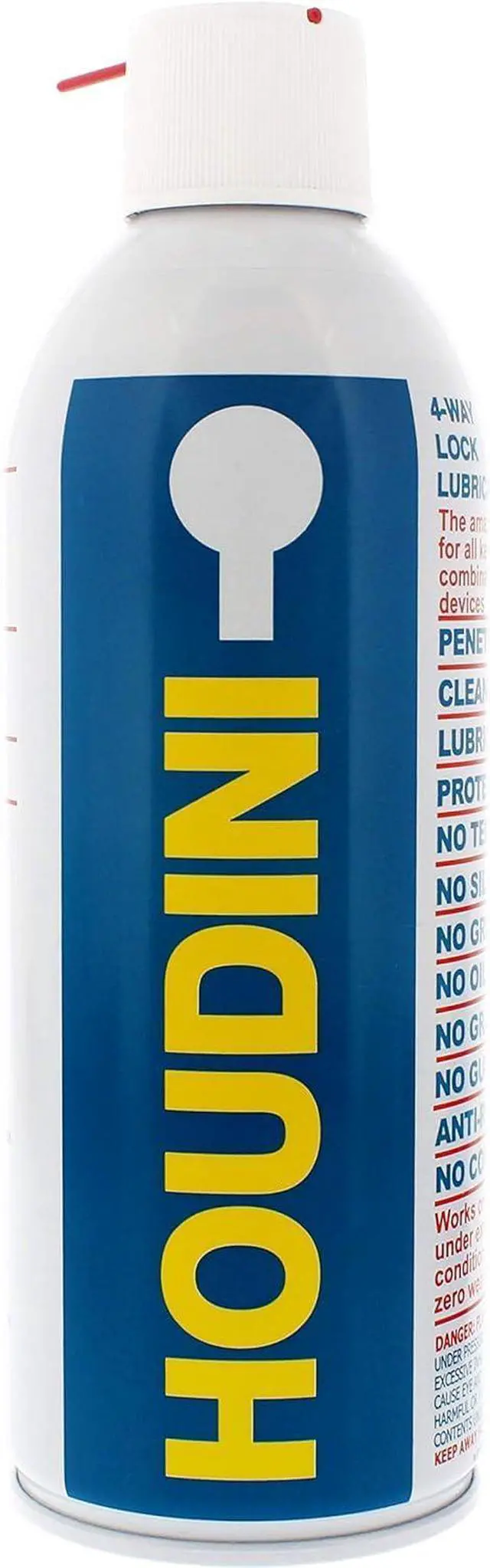 Main image of Lock Lube Professional Lock Lubricant Spray, 11 oz - Greaseless, Graphite-Free, Dielectric Cleaner & Protectant for Door Locks, Hinges, Latches & Electronics - Anti-Rust Formula