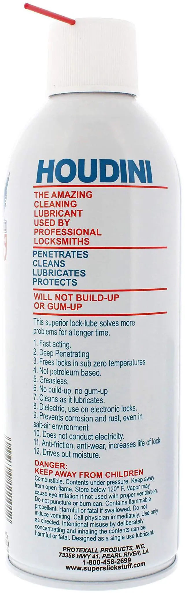 Alt view image 6 of 6 - Lock Lube Professional Lock Lubricant Spray, 11 oz - Greaseless, Graphite-Free, Dielectric Cleaner & Protectant for Door Locks, Hinges, Latches & Electronics - Anti-Rust Formula