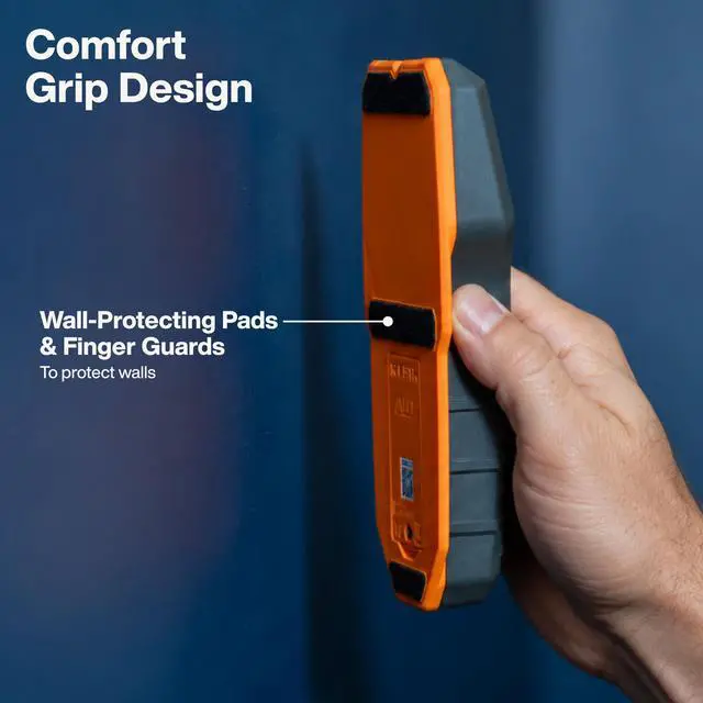 Alt view image 4 of 5 - ESF200 Multi-Scan Stud Finder and Wall Scanner with LED Indicators, Fast Auto-Calibration, Detects Wood, Metal, and Live AC, One-Handed Operation, Compact Wall Detector