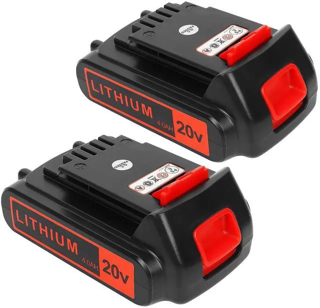 Main image of 2 Pack 4000mAh 20V Lithium Ion Battery Replace Battery for Black and Decker 20 Volt Max Battery LBXR20 LB20 LBX20 LBX4020 Cordless Power Tools Series