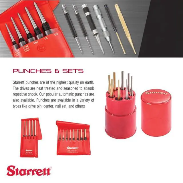Alt view image 4 of 7 - Steel Automatic Center Punch, 5-1/4" Length, 11/16" Punch Diameter | With Adjustable Stroke, Lightweight, Knurled Steel Handle, 18C