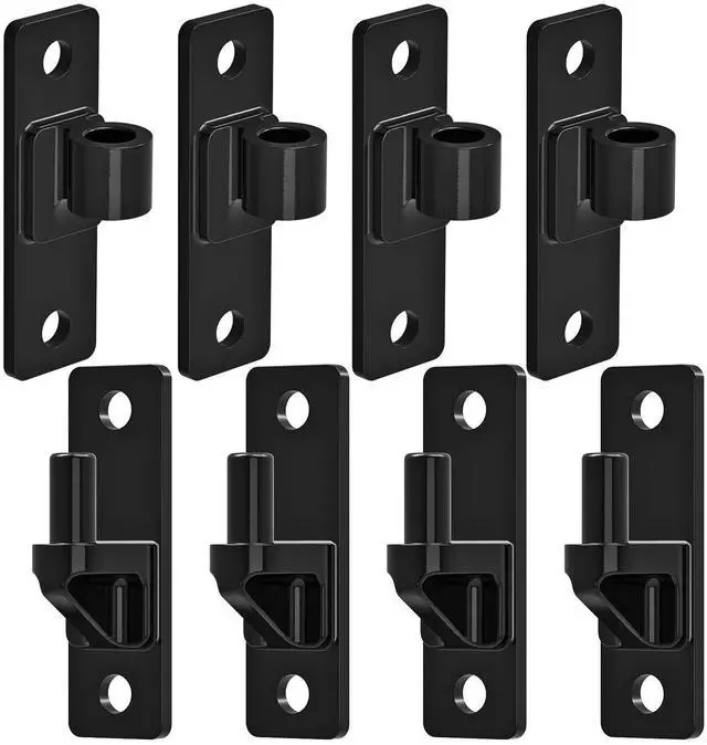Main image of Heavy Duty Gate Hinges, 4Pack High Strength Steel with Electroplated Finish, 600LB Load Capacity, Thick 6mm Black Hinges for Farm Gates, Fences, Barns, Sheds & Outdoor Gates (4.9"x1.5")