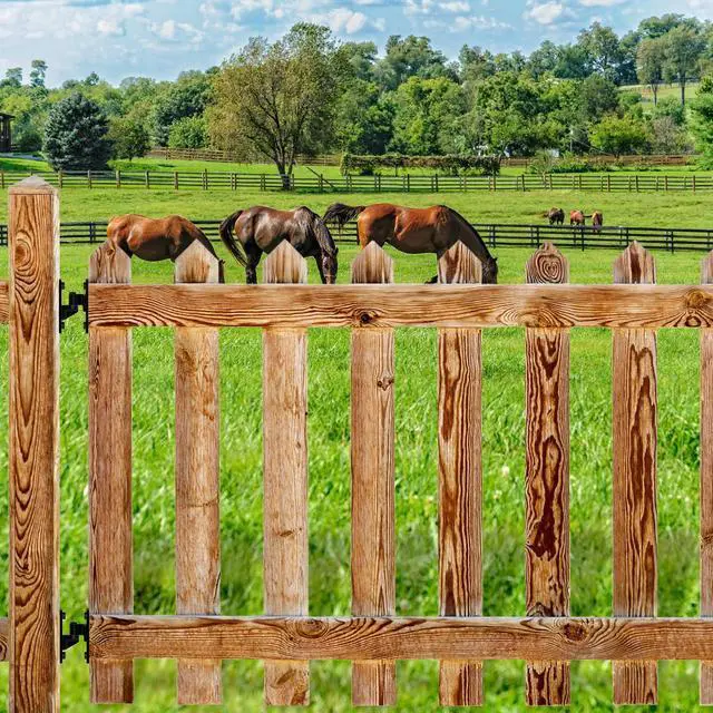 Alt view image 7 of 7 - Heavy Duty Gate Hinges, 4Pack High Strength Steel with Electroplated Finish, 600LB Load Capacity, Thick 6mm Black Hinges for Farm Gates, Fences, Barns, Sheds & Outdoor Gates (4.9"x1.5")