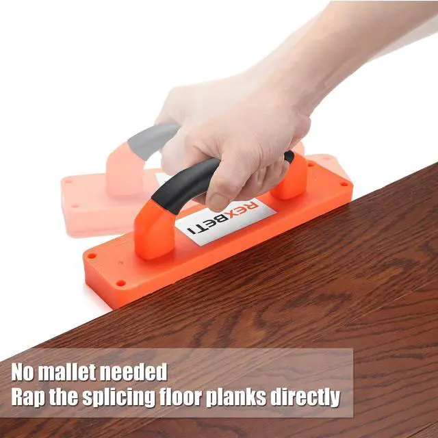 Alt view image 2 of 7 - Laminate Wood Flooring Installation Kit, LVP/Vinyl Flooring Tools | Double-faced Mallet/Steel Pull Bar/Tapping Block with Handle/40 Spacers, Laminate Flooring/Vinyl Plank Flooring Installation