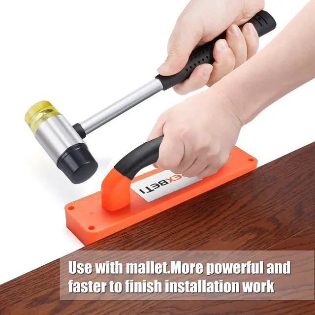 Alt view image 3 of 7 - Laminate Wood Flooring Installation Kit, LVP/Vinyl Flooring Tools | Double-faced Mallet/Steel Pull Bar/Tapping Block with Handle/40 Spacers, Laminate Flooring/Vinyl Plank Flooring Installation