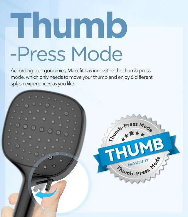 Alt view image 2 of 6 - Filtered Shower Head with Handheld, 7 Modes High Pressure Handheld Showerhead with Filters, Detachable Shower Heads Water Softener Filters Beads for Hard Water - Remove Chlorine & Heavy Metals