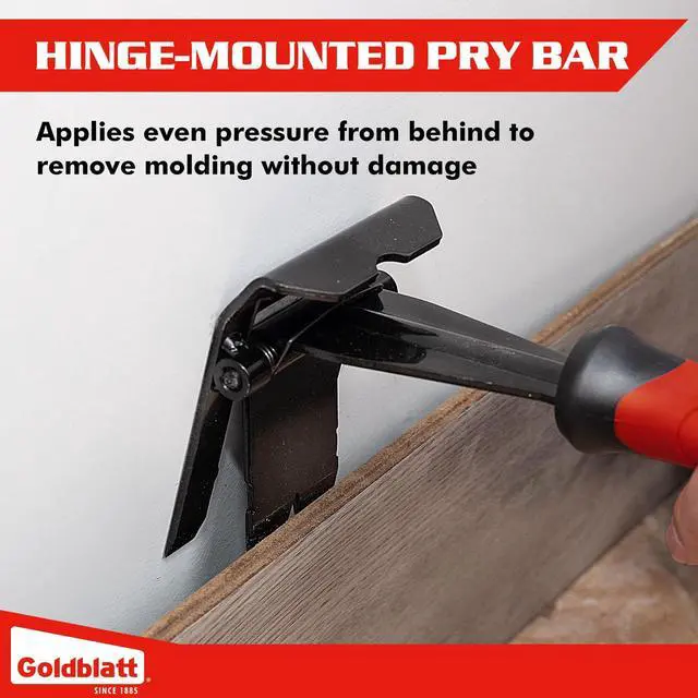 Alt view image 4 of 7 - Trim Removal Tool, 3-inch Baseboard Removal Tool | No-damage the surface Pry Bar Removal Multi-Tool for Carpet Tack Strip, Baseboard, Molding, Siding and Flooring Removal