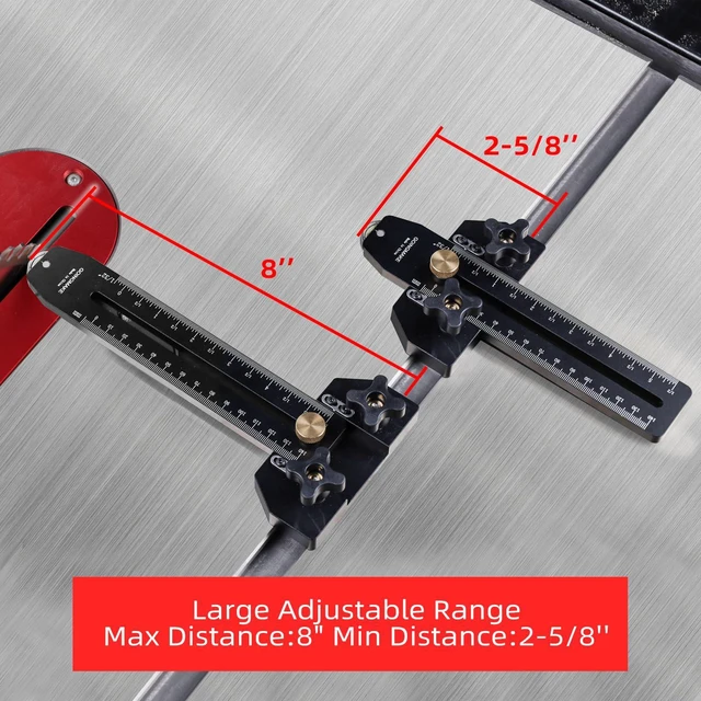 Alt view image 3 of 7 - Thin Rip Jig Table Saw Jig Guide for Making Repetitive Narrow Thin Strip Cuts Woodworking Tools Fast Thin Ripping Guide for Table Saw Band Saw Router Table Fits for 3/8" x 3/4" T Slot