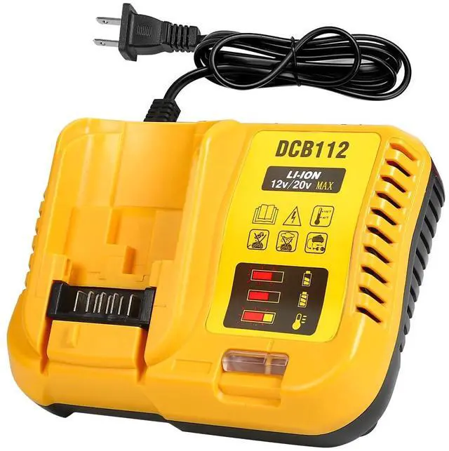 Main image of DCB112 20V Max Battery Charger Replacement for Dewalt | Compatible with Dewalt 12V/20V Max Battery DCB120& DCB200 Series