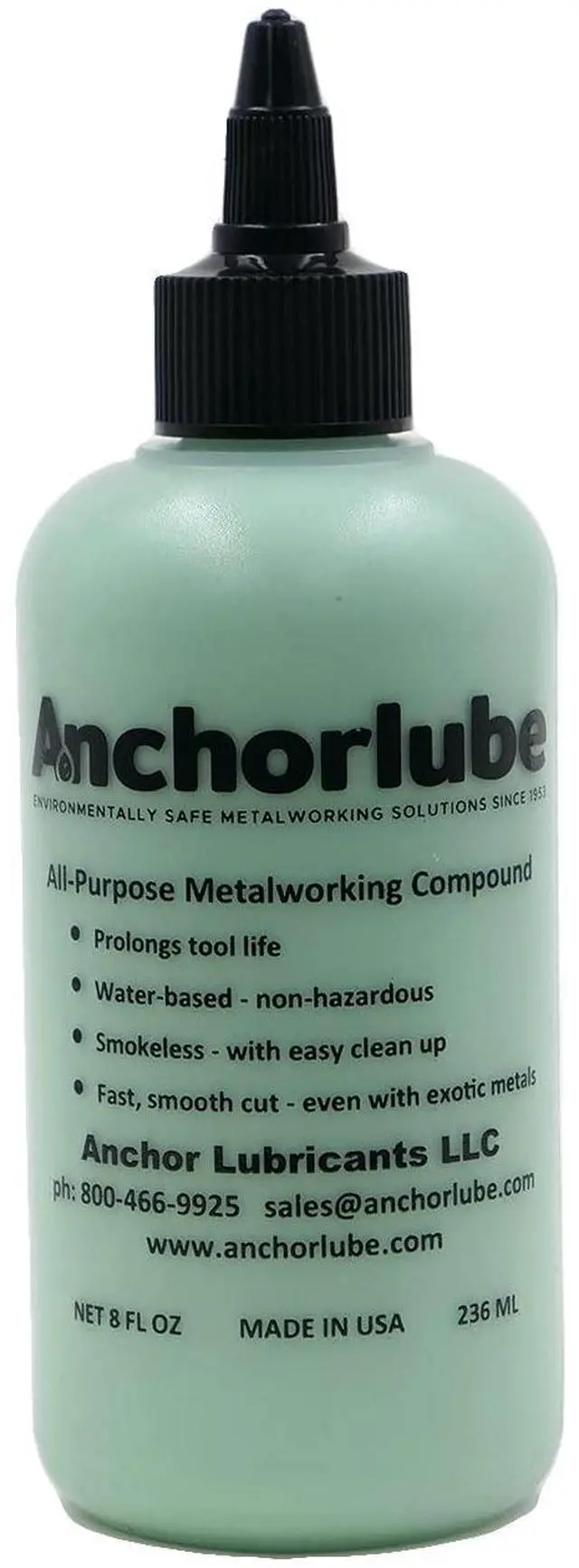 Main image of All-Purpose Metalworking Compound 8oz - Water-Based Cutting Fluid for Drilling, Tapping, Sawing - Great on Stainless Steel | No Oil