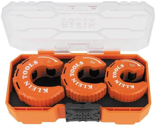 Main image of 50048 C-Style Copper Tubing Pipe Cutter Tool Set with 1/2, 3/4, and 1-Inch Cutters, MODbox Case, Ultra-Compact for Tight Spaces, 3-Piece