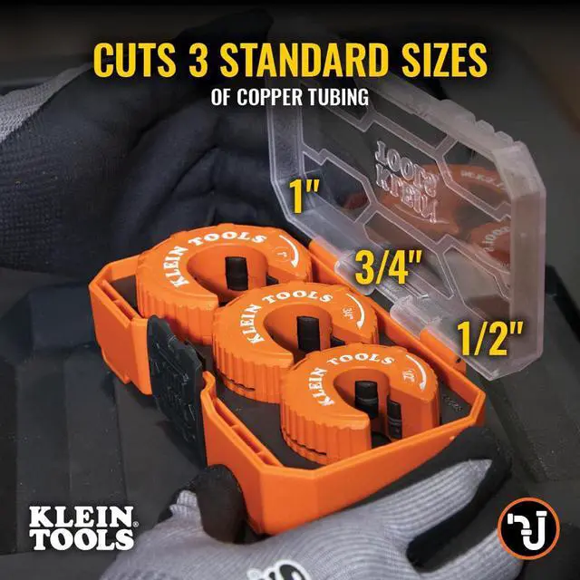 Alt view image 2 of 7 - 50048 C-Style Copper Tubing Pipe Cutter Tool Set with 1/2, 3/4, and 1-Inch Cutters, MODbox Case, Ultra-Compact for Tight Spaces, 3-Piece