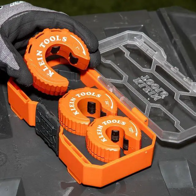 Alt view image 6 of 7 - 50048 C-Style Copper Tubing Pipe Cutter Tool Set with 1/2, 3/4, and 1-Inch Cutters, MODbox Case, Ultra-Compact for Tight Spaces, 3-Piece