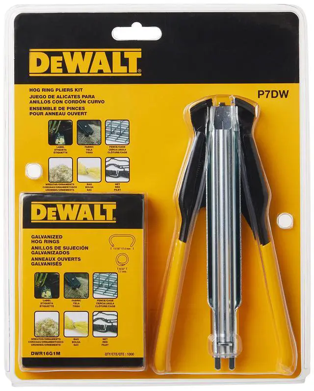 Alt view image 2 of 6 - Hog Ring Pliers Kit, Includes Pliers and 1000 Ring Pack (P7DW)
