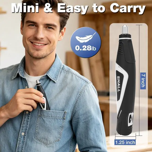 Alt view image 3 of 7 - Mini Pen Sander, Electric Reciprocating Sander w/ 4 Adjustable Speeds | 12V Micro Detail Sander Tool with 8 Sanding Heads and 18 Sanding Sheets for Polishing, Finishing, 3D Prints, DIY Crafts