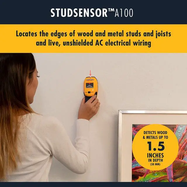 Alt view image 2 of 7 - ® StudSensor A100 Stud Finder w/Live Wire Detection | Easy-to-use stud finder