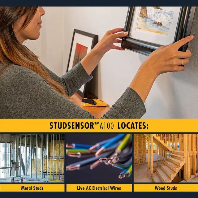 Alt view image 4 of 7 - ® StudSensor A100 Stud Finder w/Live Wire Detection | Easy-to-use stud finder