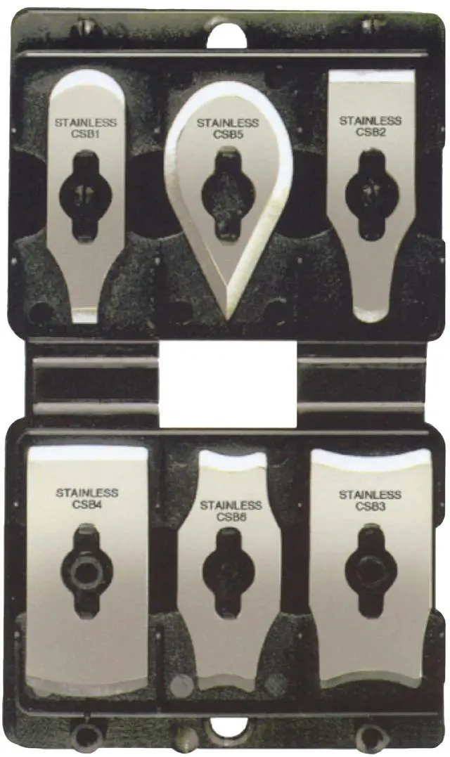 Alt view image 7 of 7 - CS6 Soft-Grip Contour Scraper Set with 6 Blades and Blade File