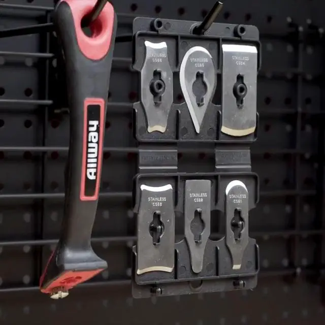 Alt view image 6 of 7 - CS6 Soft-Grip Contour Scraper Set with 6 Blades and Blade File