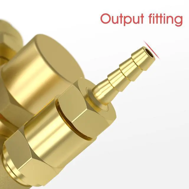 Alt view image 6 of 6 - Welding Gas Flowmeter with Gas Hose, Leak-Proof Argon CO2 | leak-resistant connections, clear gauges, controlled shielding gas setup