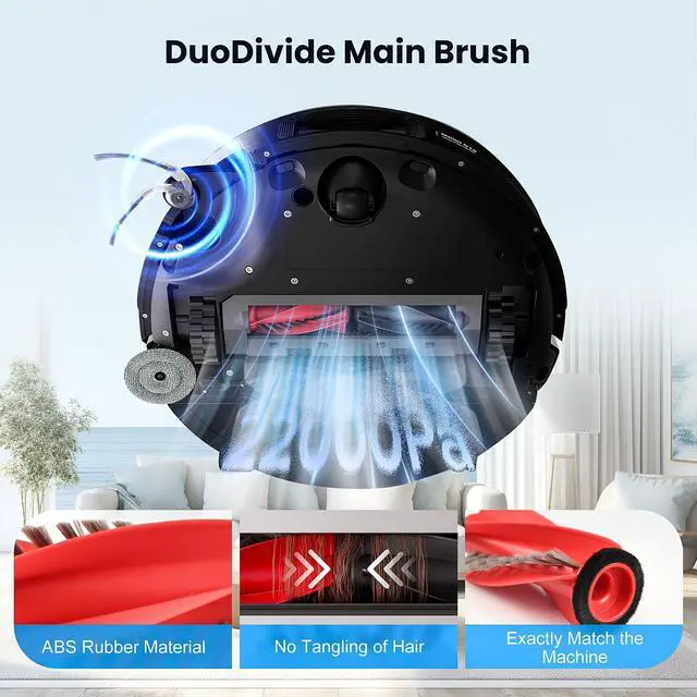 Alt view image 3 of 7 - 29 Pack Accessories Kit for Roborock Saros 10 Robot Vacuum | 1 Pairs Mainbrush 6 Side Brush 4 Filter 6 Dust Bags 4 Long Mop 4 Small Round Mop 1 Base Station Brush 2 Tools