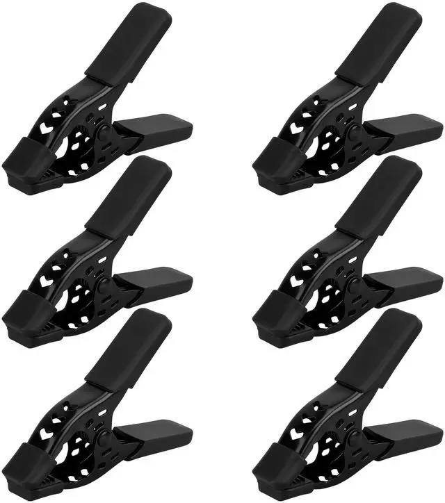 Main image of 6-Piece Spring Clamps 4-inch Tarp Clamps Heavy Duty Woodworking Clips Spring Clips Metal Clamp Large Clamps Pool Cover Backdrop Stand Photograph Clamp