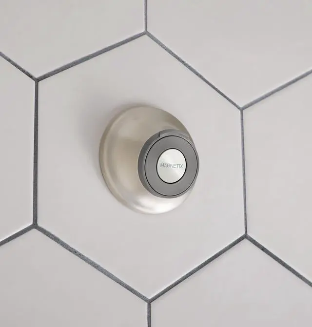 Alt view image 7 of 7 - 186117SRN Magnetix Remote Dock for Handshower, Brushed Nickel | Magnetix compatibility, remote docking mount, handshower holder, spot resist finish, wall mount installation